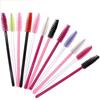 Pack of 50 Disposable Eyelash Brushes with Nylon Bristles, Solid Handle - Portable Eyebrow Brush and Eyelash Curler Makeup Tools.