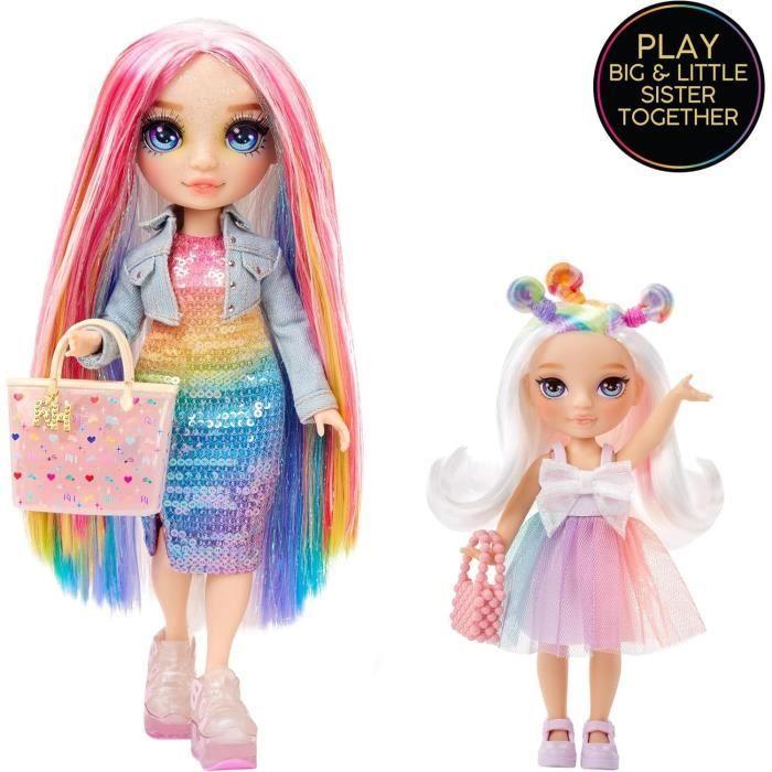 Rainbow high littles - poupée 15cm + animal de compagnie - arc -en-ciel - dès 4ans