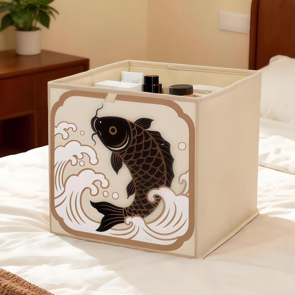 Aufbewahrungskorb aus geflochtenem Imitationsrattan für Spielzeug, Kleidung und Haushaltsgegenstände