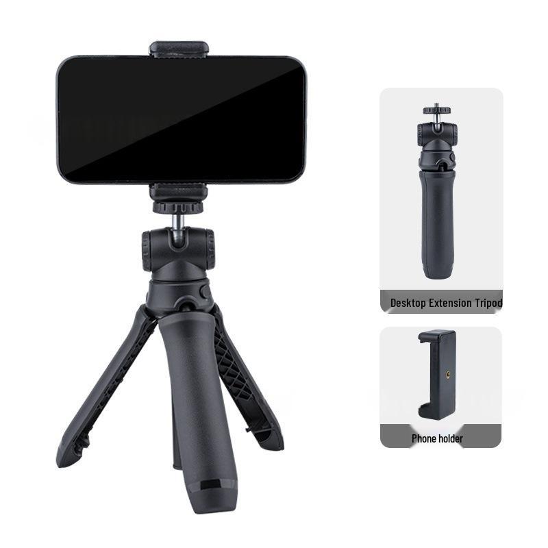 Portable Tripod & Selfie Stick with Cold Shoe for Cameras & Phones