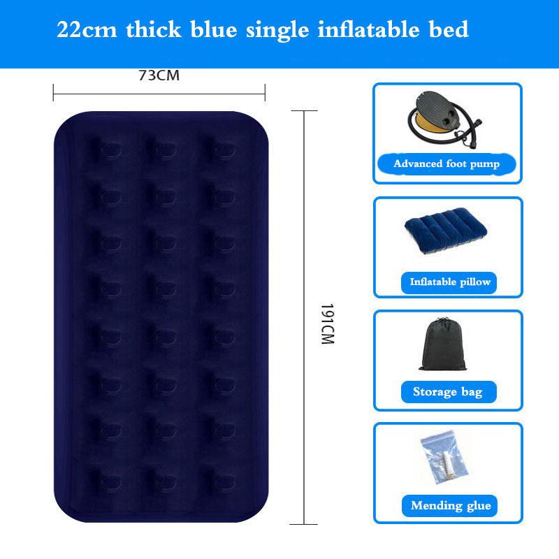 Multi-size Air Mattress Bedroom Air Mattress Lunch Break Folding Bed Air Pump Air Pillow Double Home Air Bed