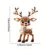 New Acrylic Elk Christmas Tree Ornament - Flat Home Decoration