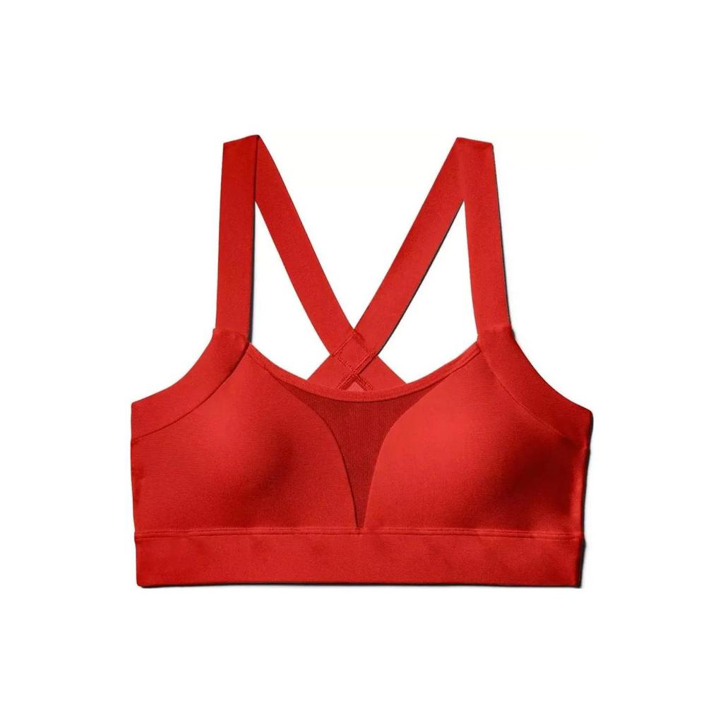 Under Armour UA 7.1 Sport Bralette Low Impact Sports Bra Women Underwear Red 1317104-890