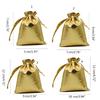 50 Stück Schmuckverpackung Stoffbeutel Gold Silber Tuch Kordelzug Geschenkverpackungsbeutel 7x9cm 9x12cm Hochzeitsgeschenk Aufbewahrungsbeutel