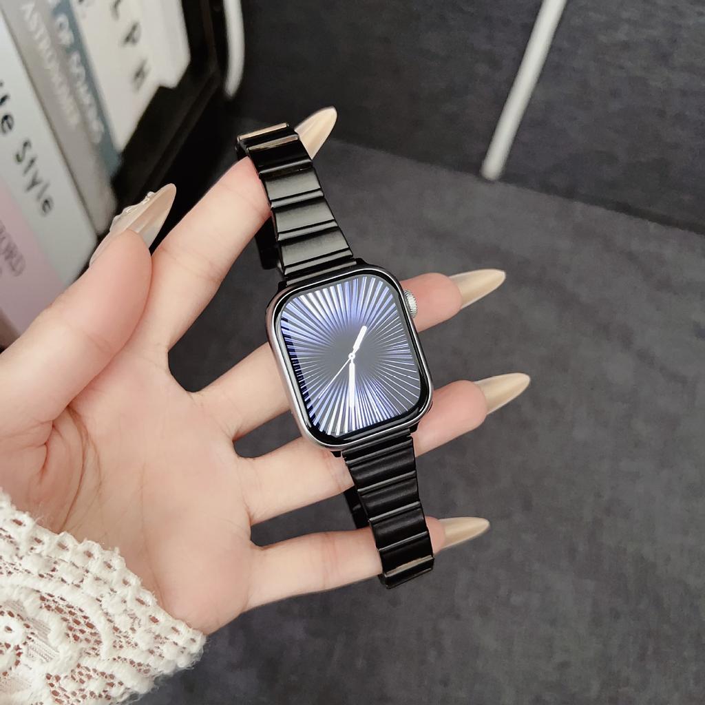 For Applewatchs10 Apple Watch with iWatch98765 Generation SE Small Waist Metal Silver Gold