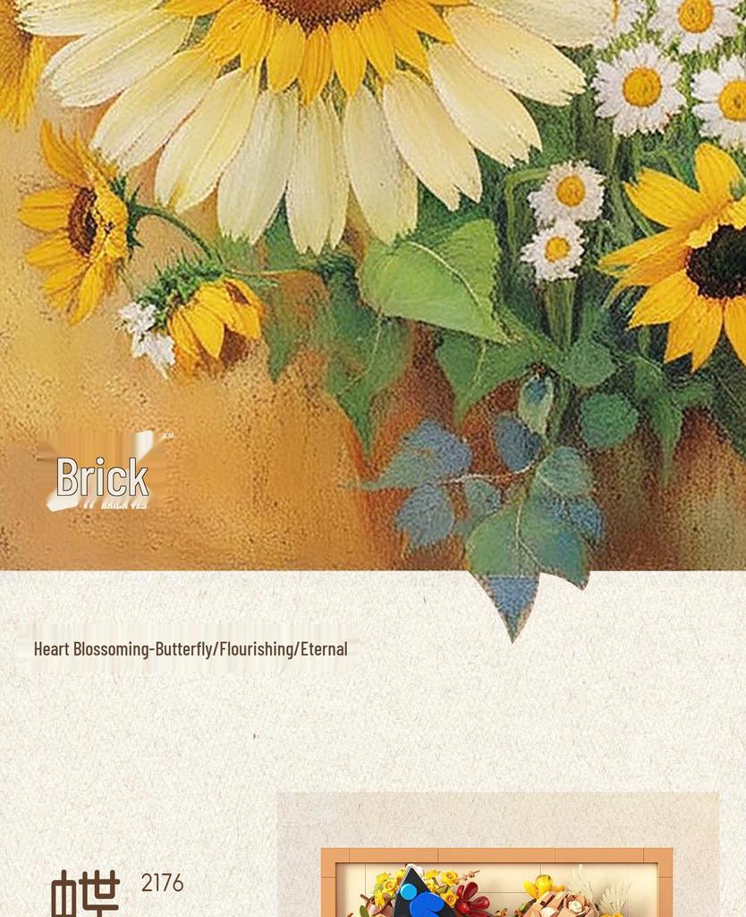 Stein 2176 Blühender Blumenrahmen: 3D Mal- und Bau-Spielzeug für Kinder