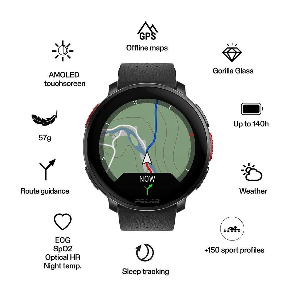 Polar Vantage V3 smartwatch GPS Black/Orange