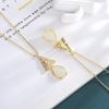 Gold-Plated S925 Sterling Silver Hetian Jade Christmas Tree Necklace for Women - Fashionable Clavicle Chain Jewelry Gift