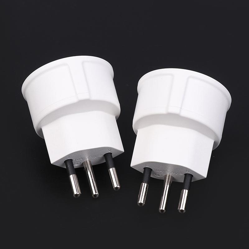 1 Piece Embedded Swiss Adapter Converter Plug EU DE Germany Socket 3 Pin Swiss Plugs Adaptor Swiss Plugs Turn To French Plugs