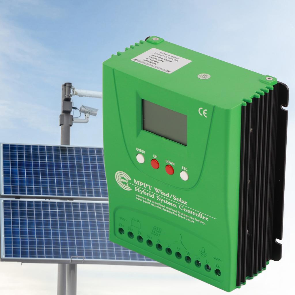 12V 24V Wind Solar Controller with LCD Display MPPT Boost Wind Solar Controller