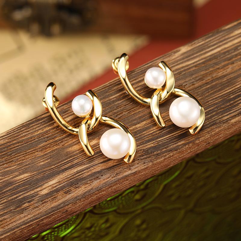 

Женские серьги в элегантном винтажном стиле, дизайн «легкая роскошь», модные и универсальные, нишевый дизайн