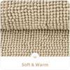 Chenille Bath Mats Extra Soft Comfort Bathroom Mats Super Absorbent Non Slip Fluffy Mats Machine-Washable Dry Bath Rugs