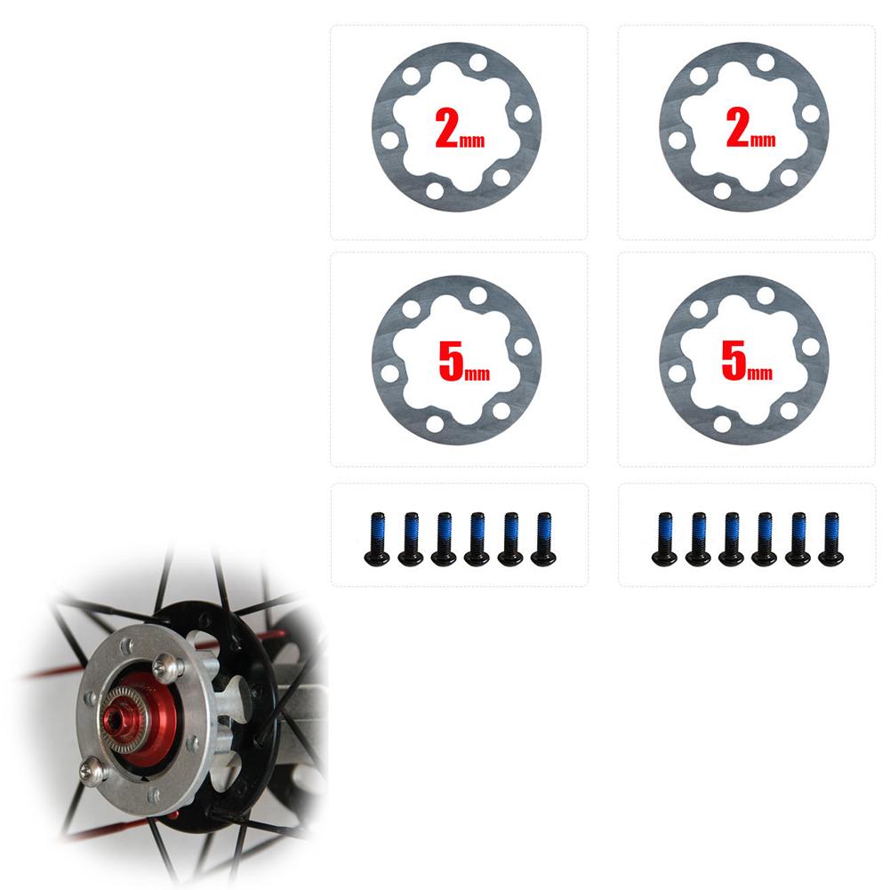 4PCS Brake Gasket Spacer Set for Electric Scooter and E Bike 6 Holes Disc Washer 25mm Suitable for 44MM Rotors Includes Screws