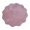 Yousheng Round Wavy Flower Placemat, Waterproof Oil-Proof Placemat, Artificial Leather Heat Insulation Table Mat Coaster for Dining Table