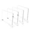 6/4/2pcs Transparent Closet Shelf for Wardrobe Organizer Cloth Divider Cupboard Bookcase Divider Baffle