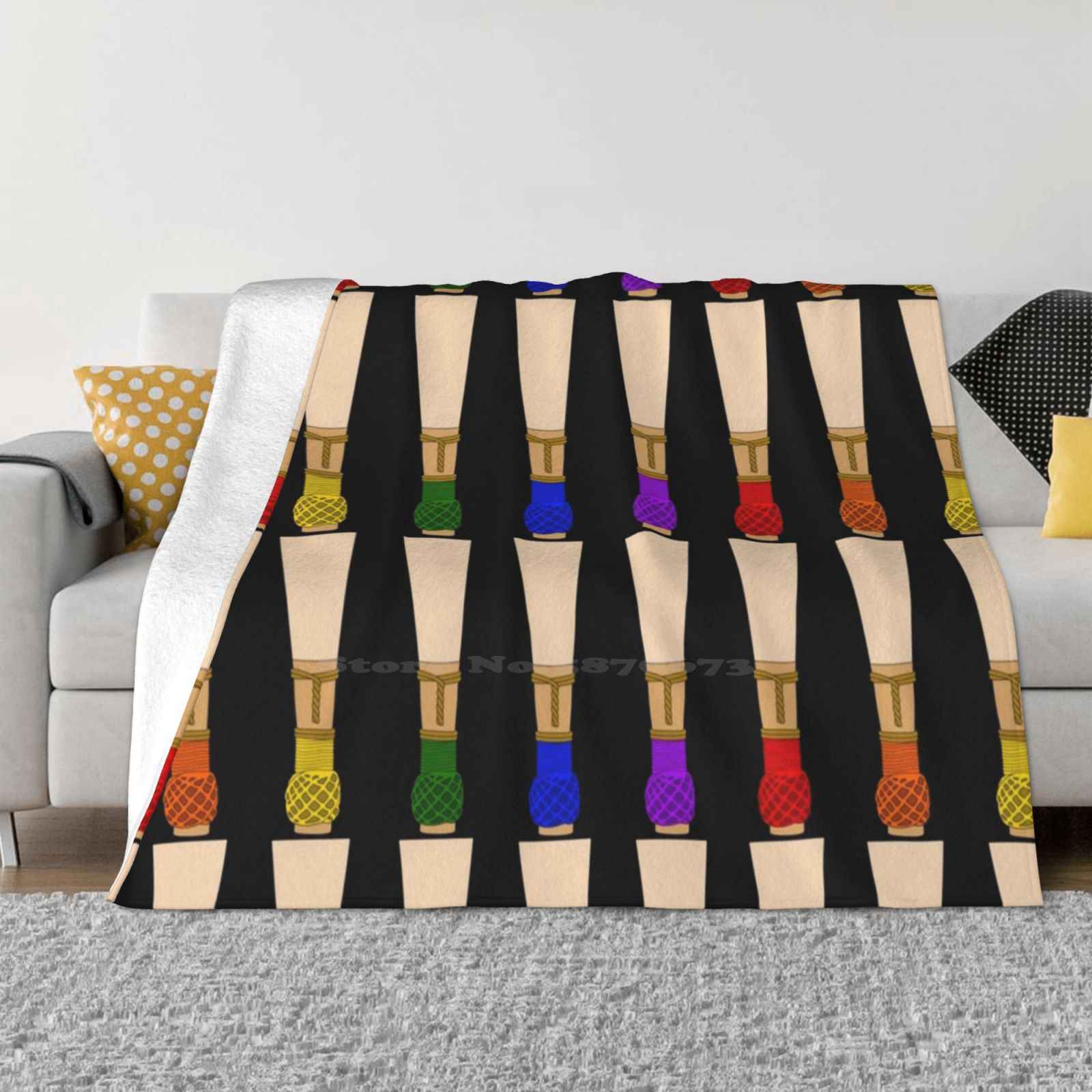 

Bassoon Reeds ( Rainbow ) Super Warm Soft Blankets On Sofa/Bed/Travel Bassoon Reed Instrument Double Reeds Woodwind Band 30x40in