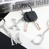 Pendant DIY Accessories Letter Key Chains Alphabet Keychain 26 Letter Keyring Car Key Rings