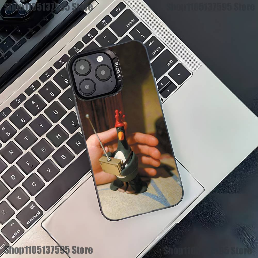 Funny Feathers McGraw Phone Case For iPhone 17,16,15,14,13,12,11,Pro,XS,Max,Plus,Mini,SE4,E Black Matte Shockproof Cover