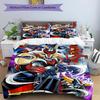 3pcs UFO Robot Grendizer3 Design Cover Set - HD Printed Bedding with 1 Cover and 2 Pillowcases - Perfect for Home and Dorm Decor
