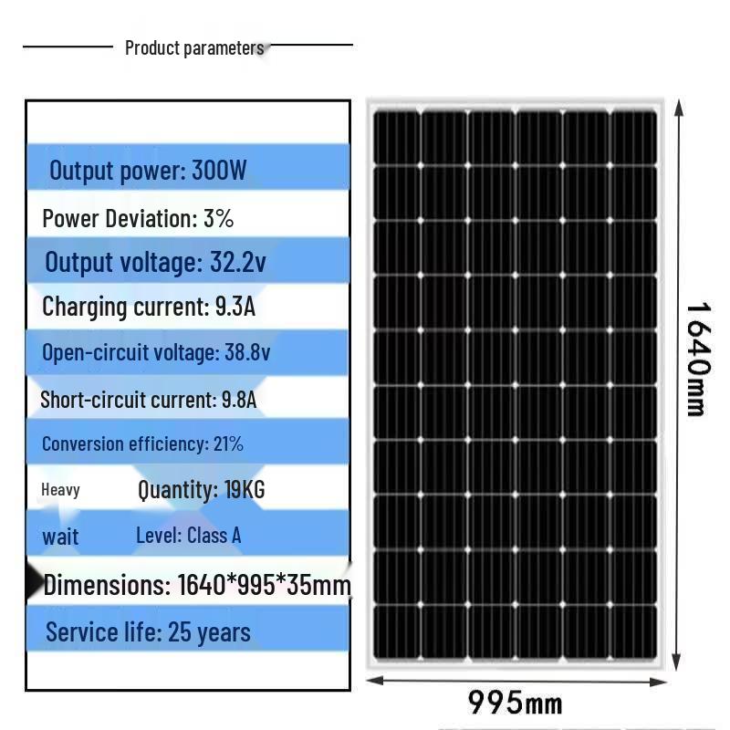 380W Solar Panel Kit with Charge Controller