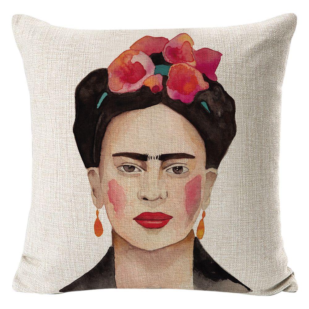Kissenbezug Frida Kahlo Zierkissen Heim Sofa Kissen