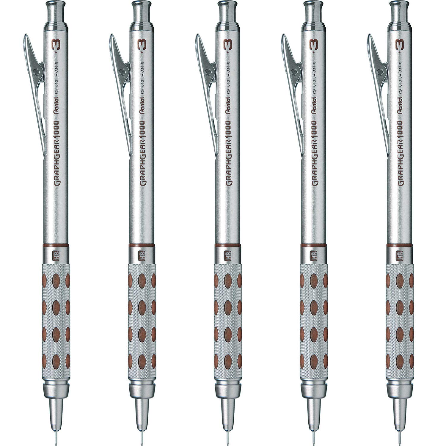 

Механический карандаш Pentel Graph Gear 1000 5 шт PG1013 0.3 мм
