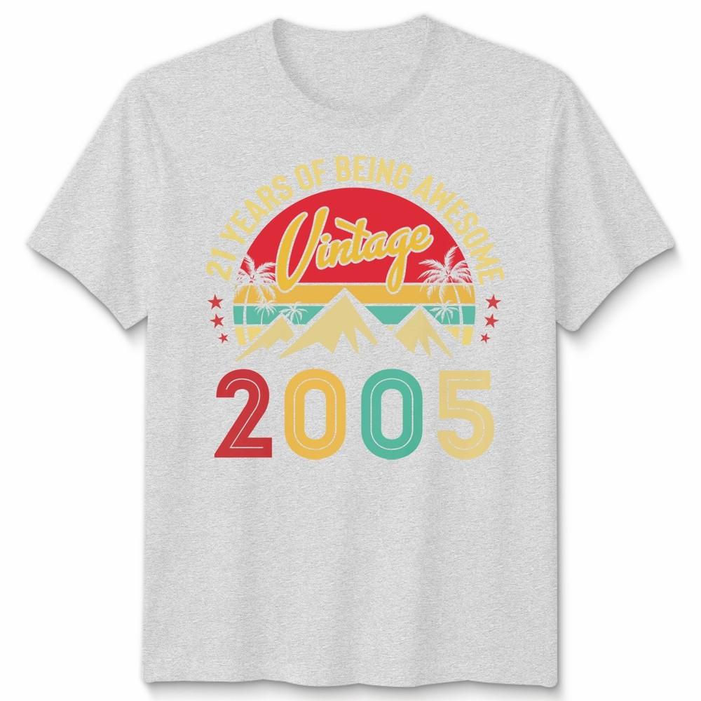 Vintage 2005 21 Years Old Gifts 21St Birthday For Unisex Tshirt
