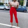 Womens High Waisted Pants Straight Leg Pant Business Work Casual Trousers