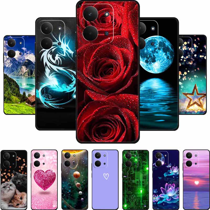 Phone Case For Xiaomi Redmi 15C 4G Back Cover Case Redmi15C 6.9" Black Silicone Soft TPU Funda For Redmi 15C Case Coque Capa Bag
