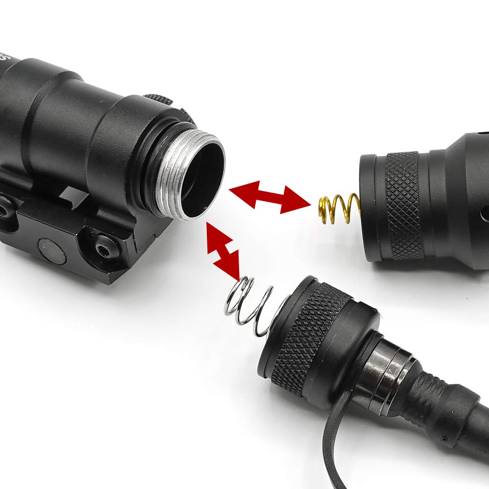 Ryohin Takehin M600B Scout Light with 470 Lumens, SF Stamp, and Two Switches, CREE XP-G R5 LED (Black)
