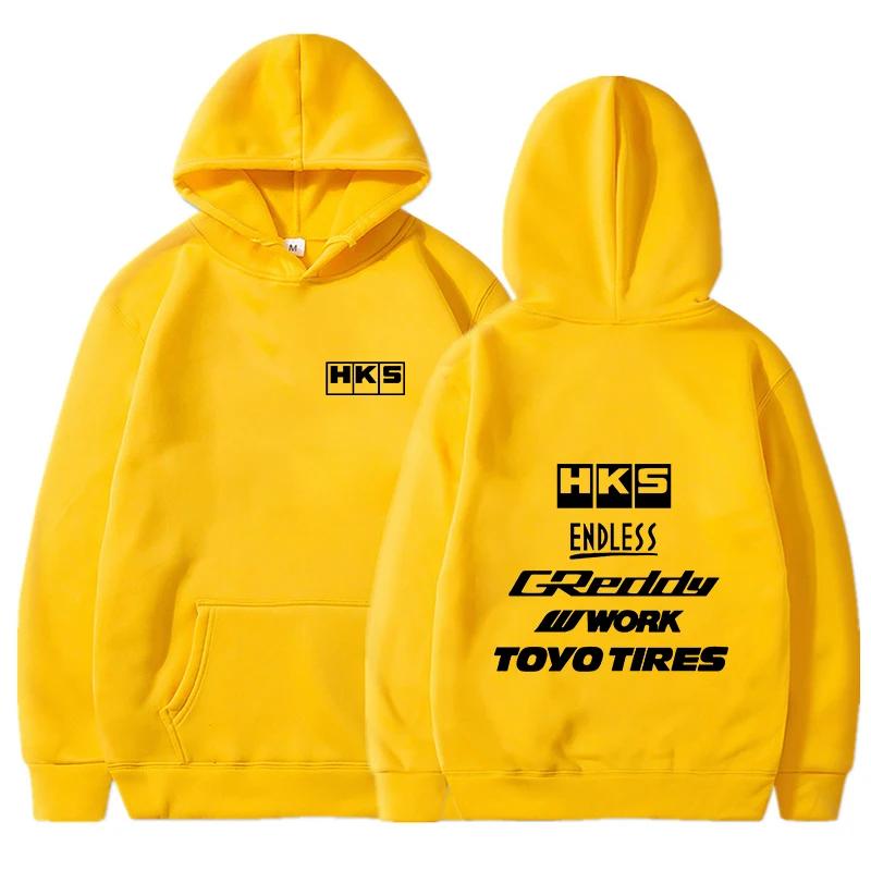 Nová pánská cool mikina Japonsko JDM Upravené auto HKS ENDLESS Mikina Pánská Dámská Vintage Ležérní Mikina Pánská Dlouhý Rukáv Pulovry