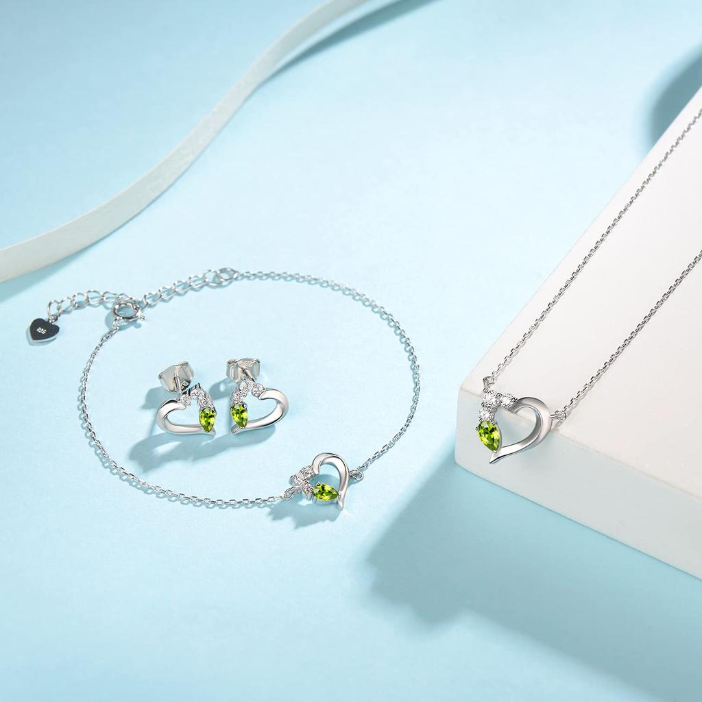 12 Herz Weiß Rückgabe Beliebtes Accessoire für Kommt mit Schöner Verpackung [AGVANA] Damen Halskette, Monate, Geburtsstein, Halskette, Tag, Geschenk, Silber,