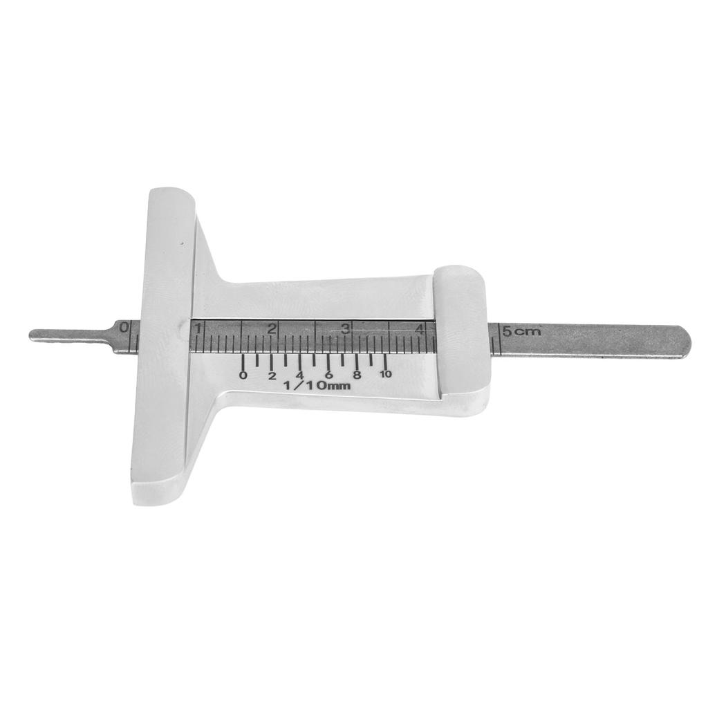Car Tire Tread Depth Gauge Stainless Steel High Precision Anti Slip Thread Measuring Gauge for