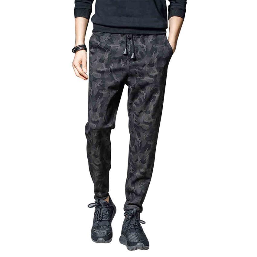 Fashion Harem Pants Casual Men Jogger Solid Pencil Pants Outdoors Slim Male Trousers