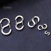 10Pcs Adjustment Buckle Stainless Steel Necklace Extender Connector Clasp Set Pendant Buckle Connector for DIY