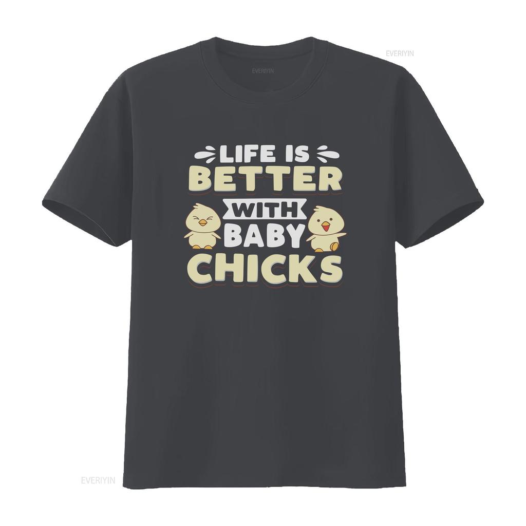 Chicken Owner T Shirt Lover Farmer Better With Baby Chicks  vintage Washed streetwear fashion homme Versatile Slightly graphic