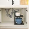 Adjustable Cabinet Layered Pot Rack Carbon Steel Pot Storage Rack Sink Storage Organizer  for Home