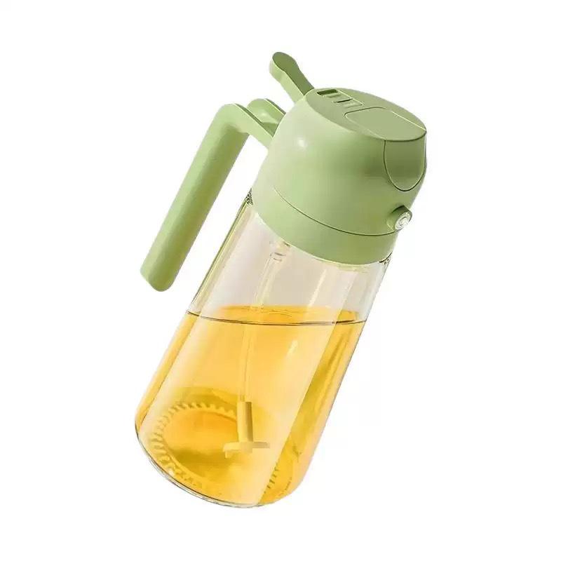 Automatic Oil Spray Bottle: No-Drip, Dual-Use Kitchen Gadget for Effortless Seasoning and Pouring