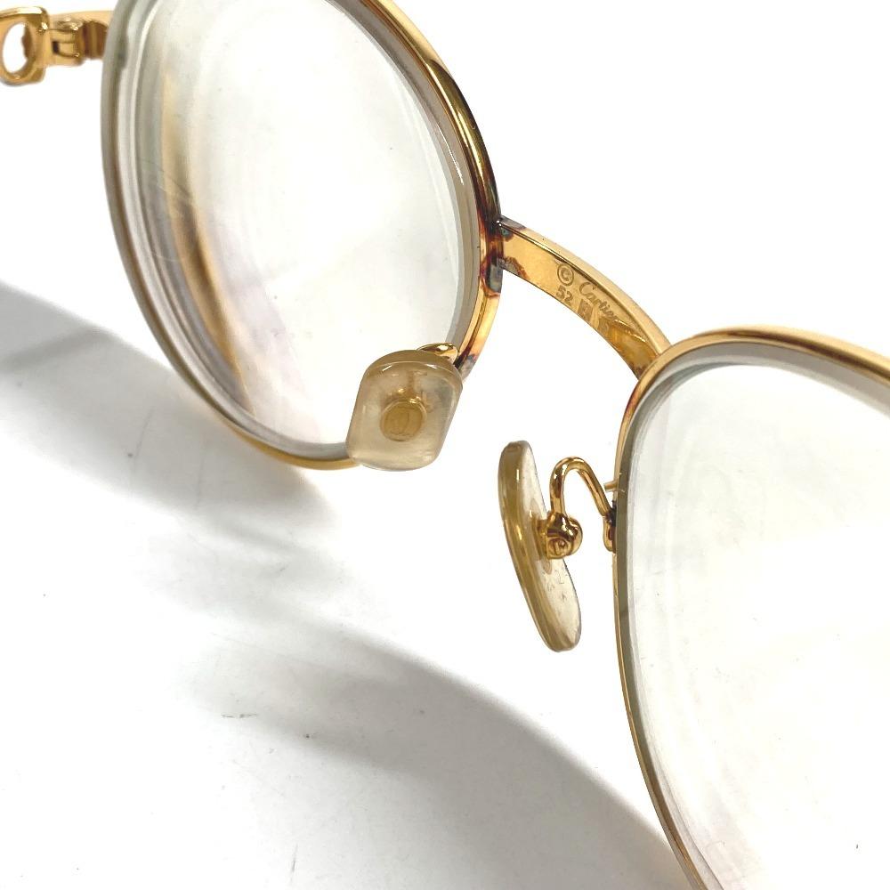 Cartier Logo Trinity Eyewear Glasses Metal Gold