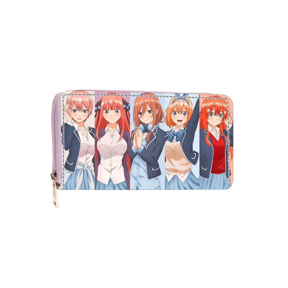 Cartoon beautiful girl long zipper wallet little girl wallet card bag