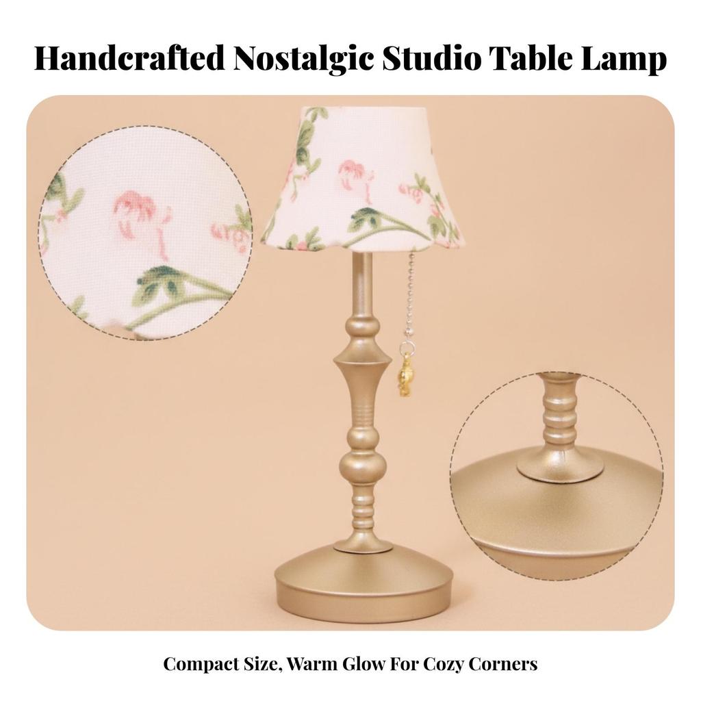 Metal Miniature Table Lamp Freestanding Classic Sturdy