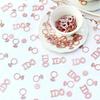 Rose Gold Bridal Shower Confetti for Tables Ring I Do Wedding Confetti for Engagement Valentine’s Day Bachelorette Party Decorations