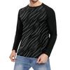 Men's Fashion Printed Raglan Long Sleeve Sports Top