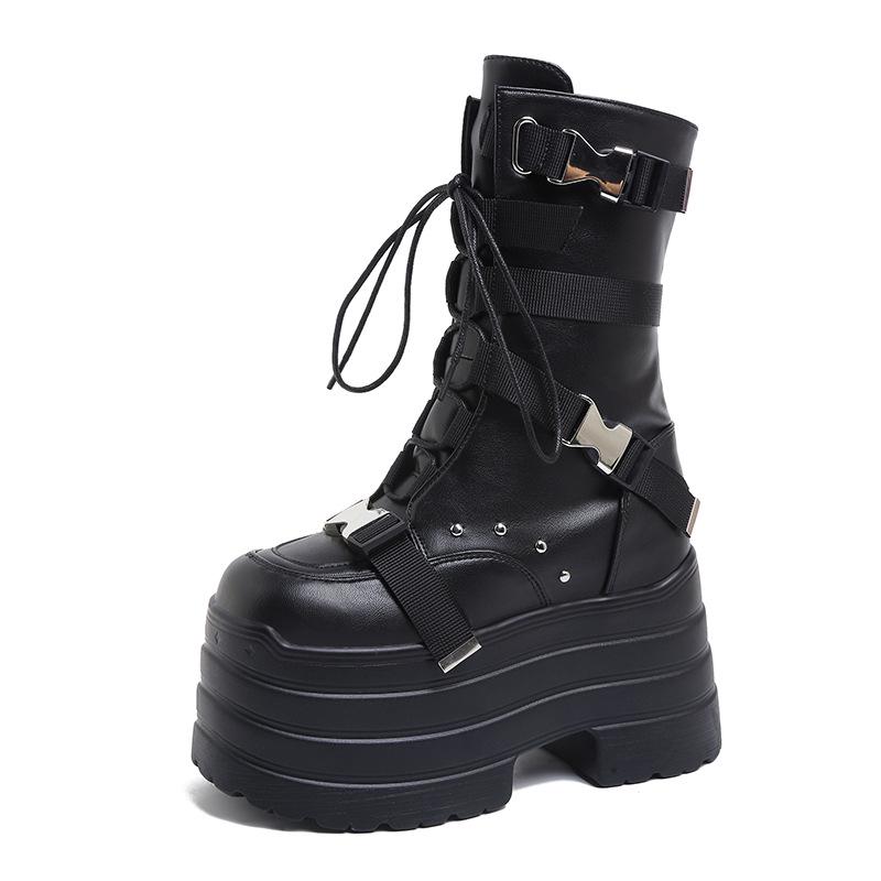 2025 Punk Style Platform Martin Boots - Hot Girl Ankle Boots with Functional Flair