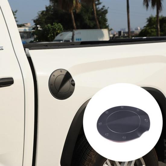 Matte Black ABS Fuel Gas Oil Tank Cover Cap Trim for Toyot-a Tundra -