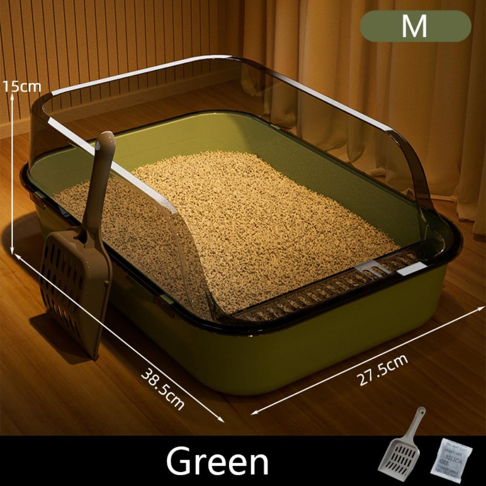 

Полузакрытый кошачий лоток с защитой от брызг, новые кошачьи туалеты, умывальник для уборки, зоотовары M-Green