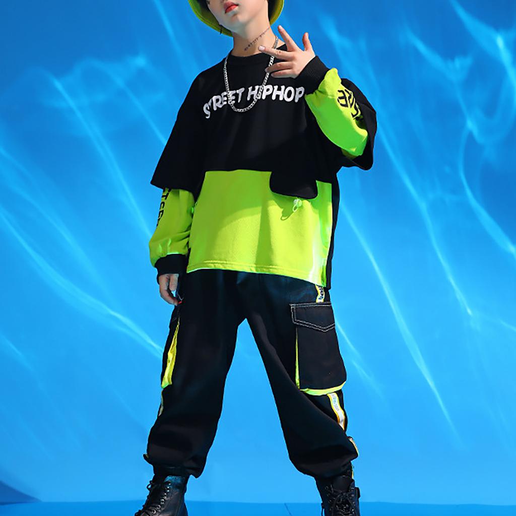 Κοριτσίστικο Fashion Trend Street Dance Set Top Ημιμανίκι Παντελόνι Jazz Dance Set