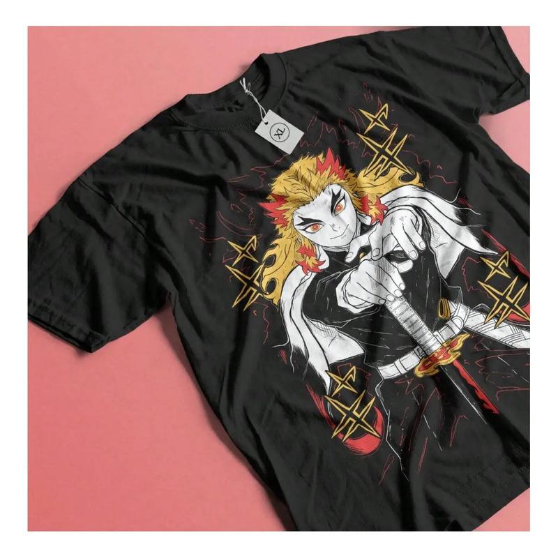 Camiseta De Kyojuro Rengoku, Vintage, Regalo De Anime Manga S
