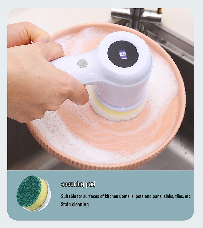 Cordless Electric Cleaning Brush for Kitchen, Bathroom, and Shoes – Multifunctional Handheld Gadget