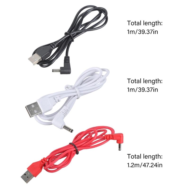 5V USB To 3.5x1.35mm Right Corner Power Cord For Sound Devices LED Radiances Admirers With 1M Plastic Cable